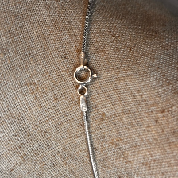 Sleek Sterling Silver Snake Chain Necklace - Picture 7 of 12